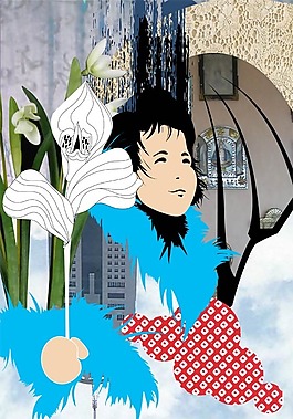 位圖 圖案概括 抽象人物 色彩 藍(lán)色 免費(fèi)素材