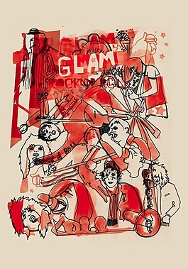 位圖 色彩 灰色 紅色 圖案概括 免費素材
