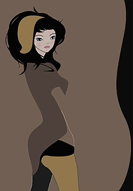 位圖 人物 女人 彩色 插畫 免費(fèi)素材