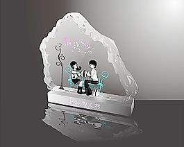 浪漫情人节水晶图片