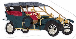 繡花 交通工具 汽車 家紡 免費(fèi)素材