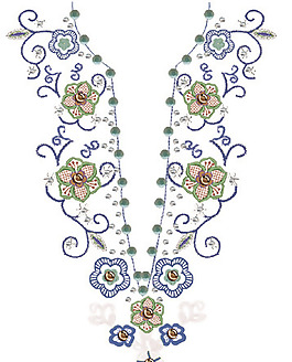 領(lǐng)邊 繡花 花邊 花卉 中東風格 免費素材