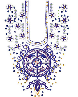 領(lǐng)邊 繡花 花邊 花卉 中東風格 免費素材