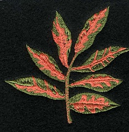 繡花 樹葉 家紡 免費素材