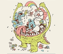 位圖 T恤圖案 卡通 卡通動(dòng)物 獨(dú)角獸 免費(fèi)素材