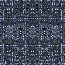 矢量图 循环花型 花纹 免费素材