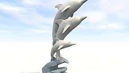Classical Statues 海豚雕像