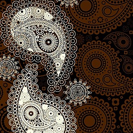 矢量圖 花紋 佩斯利渦旋紋 免費素材