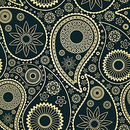 矢量圖 花紋 佩斯利渦旋紋 免費(fèi)素材
