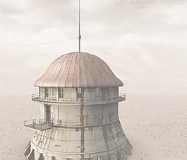 Sci-Fi Building Throne Room 王的房子
