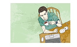 學習的男生