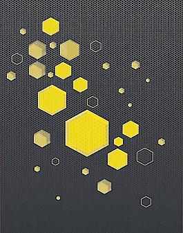 矢量蜂巢底纹网格图片