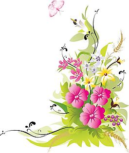 鲜花与蝴蝶