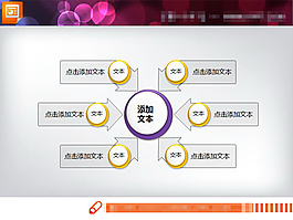 聚合關(guān)系PPT圖表素材