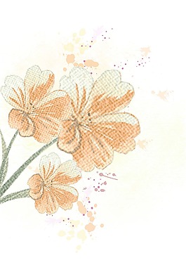 五顏六色的花的矢量插圖