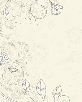 花卉背景矢量插畫