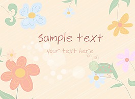 摘要花卉背景矢量