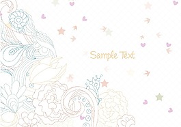 花卉背景矢量插畫