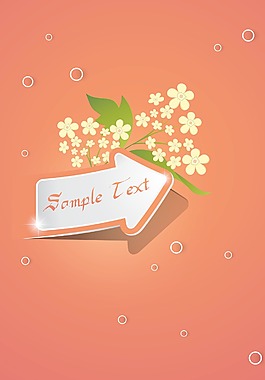 花卉背景矢量插畫