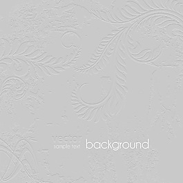 刻有花卉矢量畫(huà)背景