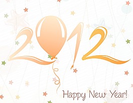 2012新年快樂矢量賀卡