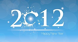 2012新年快樂矢量賀卡