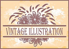 vinatge花卉背景