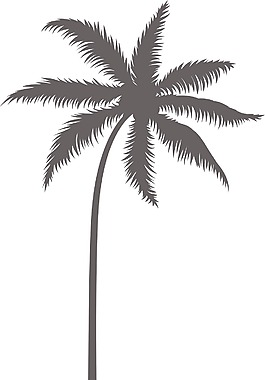向量的棕榈树