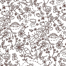 矢量圖 手繪 線描 免費素材