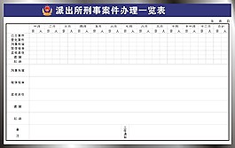 刑事一览表