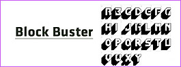 【英文字體】Block Buster