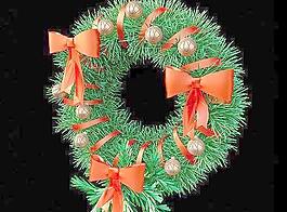 圣誕節(jié)松針花環(huán) Christmas