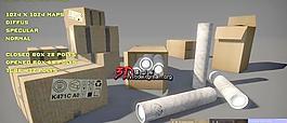 cardboards 一堆紙箱