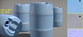 Free Platic Blue Barrel pack 藍(lán)色塑料桶