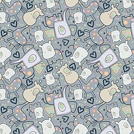 矢量圖 卡通 可愛動物 免費素材