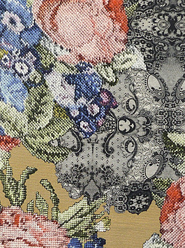 實(shí)物面料 刺繡 抽象花紋 免費(fèi)素材
