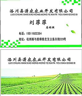 農業名片圖片
