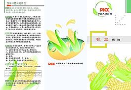 玉米農業保險彩頁圖片