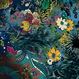 位圖 混合花紋 花朵 免費(fèi)素材