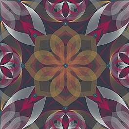 矢量圖 混合花紋 幾何 免費(fèi)素材