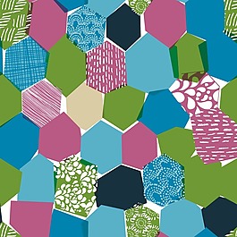 矢量图 几何 六边形 免费素材