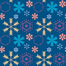 矢量圖 休閑風 雪花 免費素材