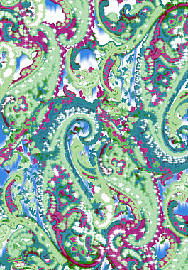 位圖 佩斯利渦旋紋 色彩 免費(fèi)素材