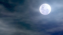月亮和朦朧的夜空背景運動 視頻免費下載