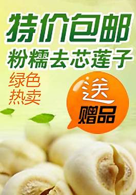 蓮子促銷海報圖psd