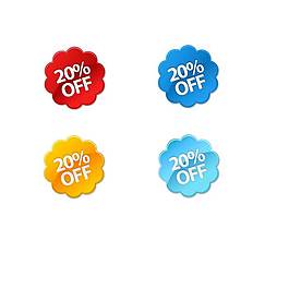 20%折扣標(biāo)簽素材