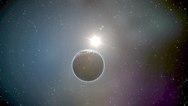 太空中的地球繞太陽(yáng)運(yùn)動(dòng)的背景 視頻免費(fèi)下載
