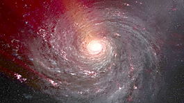 紅色星系運(yùn)動(dòng)的背景 視頻免費(fèi)下載