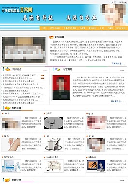 美容网站模板