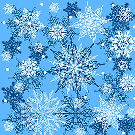 矢量圖 休閑風 雪花 免費素材